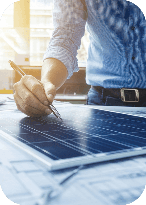 Team collaborating in office