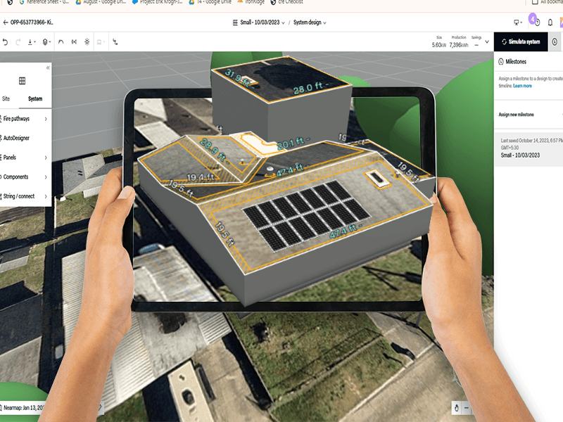 A person reviewing solar plans for DIY consultancy